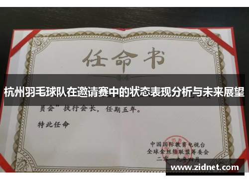 杭州羽毛球队在邀请赛中的状态表现分析与未来展望